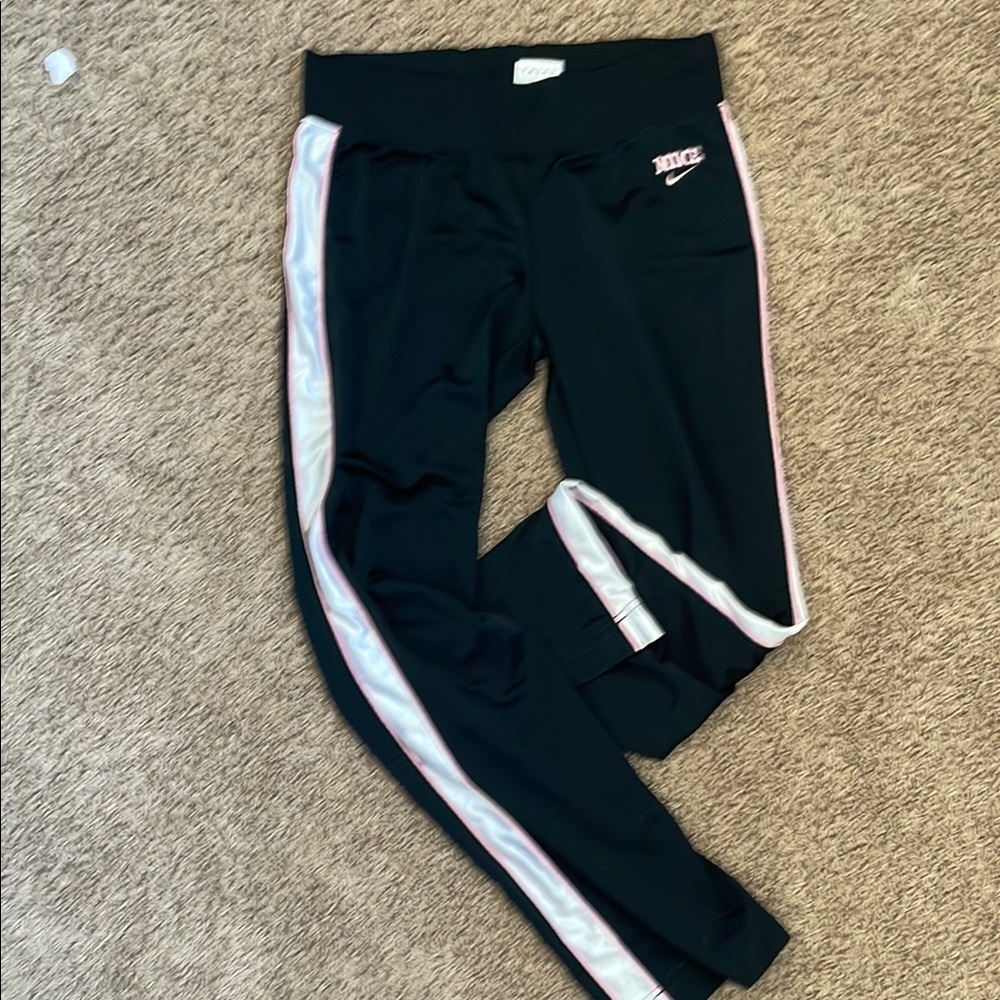 Nike Black Athetic Pants with Pink Accents